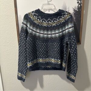 Arizona Jean Co Fair Isle Knit Sweater Women’s Small | Soft Textured Pullover